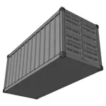 Shipping container vector afbeelding